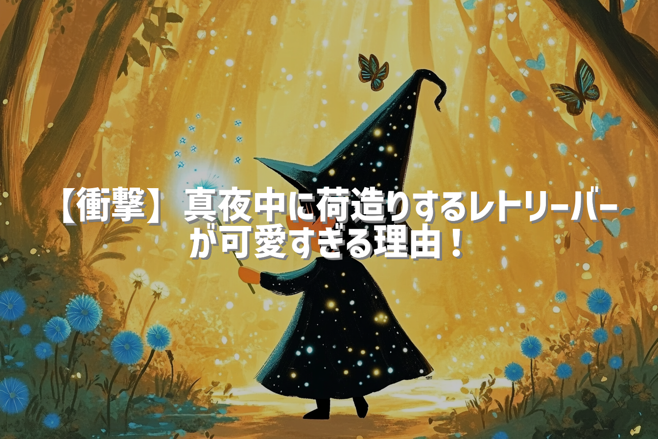 【衝撃】真夜中に荷造りするレトリーバーが可愛すぎる理由！