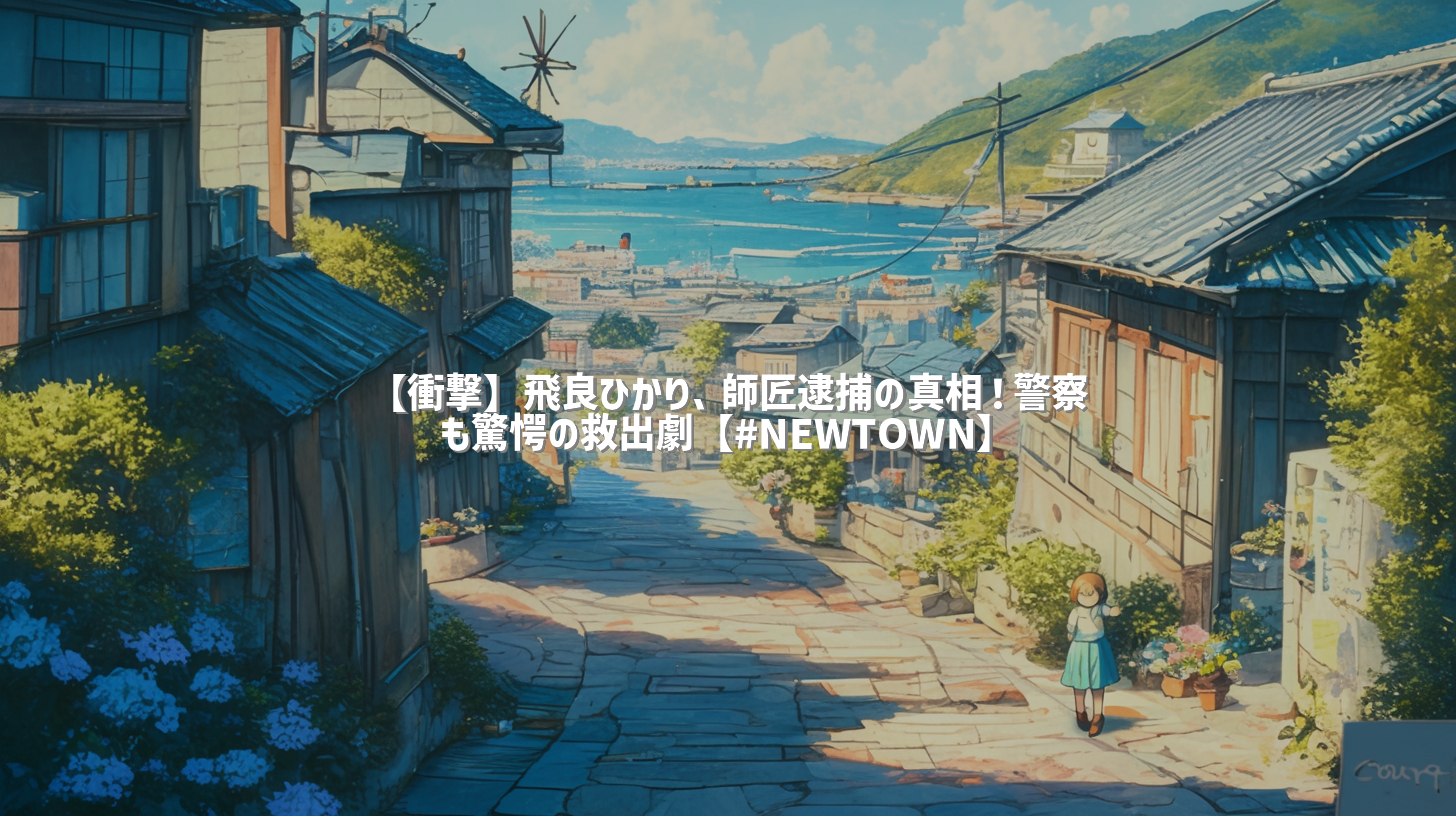 【衝撃】飛良ひかり、師匠逮捕の真相！警察も驚愕の救出劇【#NEWTOWN】