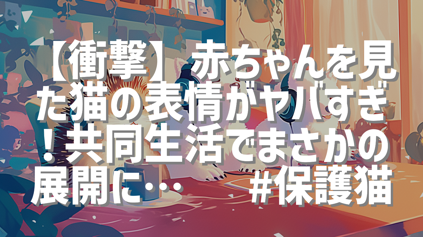 【衝撃】赤ちゃんを見た猫の表情がヤバすぎ！共同生活でまさかの展開に…🐱 #保護猫