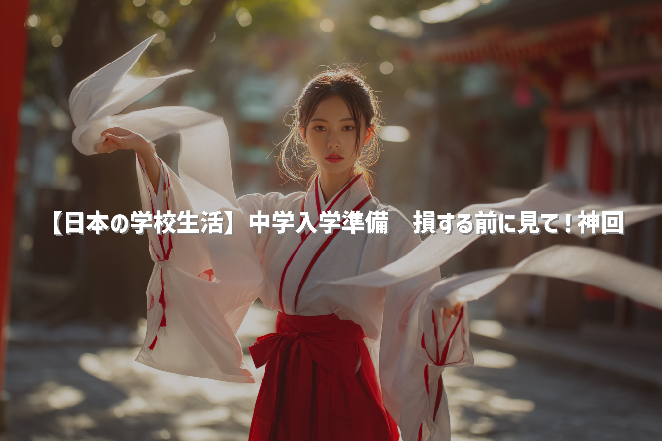 【日本の学校生活】中学入学準備🏫損する前に見て！神回