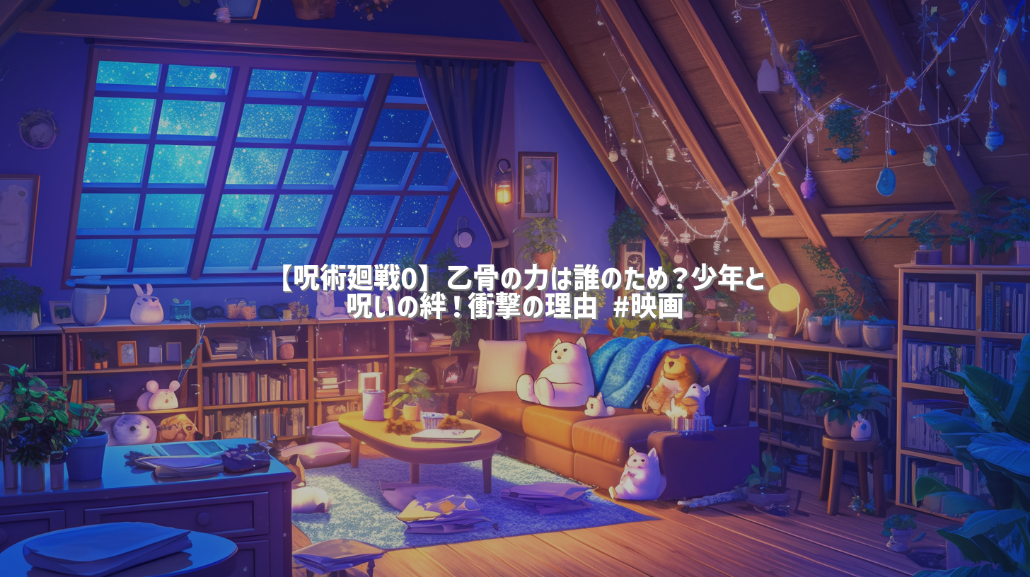 【呪術廻戦0】乙骨の力は誰のため？少年と呪いの絆！衝撃の理由 #映画