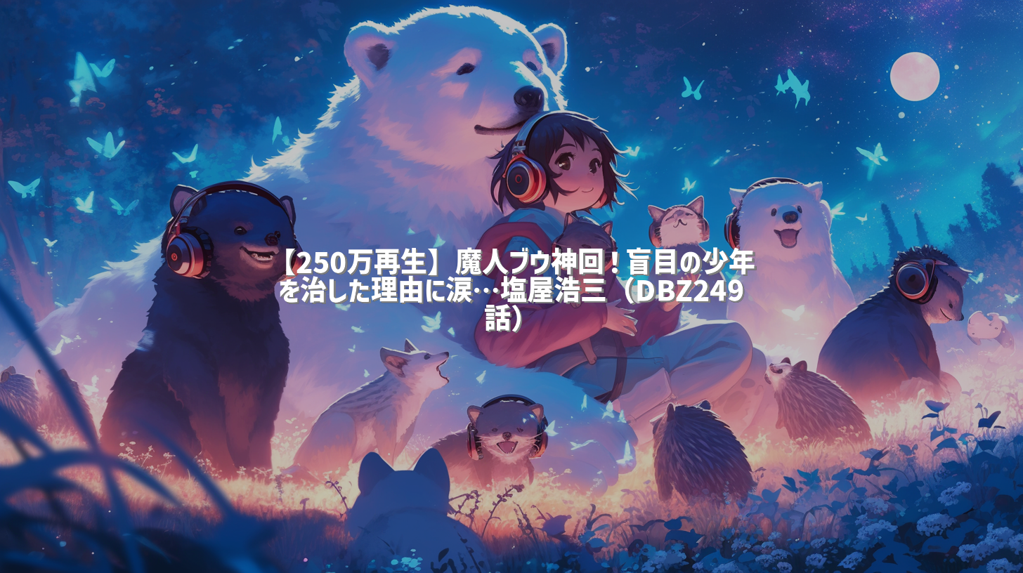 【250万再生】魔人ブウ神回！盲目の少年を治した理由に涙…塩屋浩三（DBZ249話）