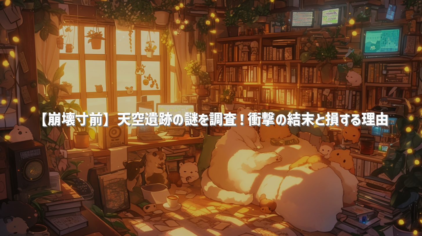 【崩壊寸前】天空遺跡の謎を調査！衝撃の結末と損する理由