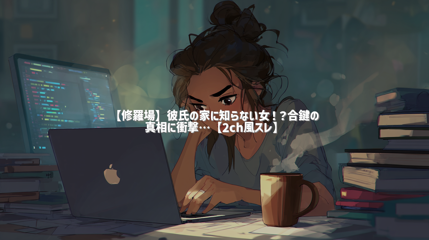 【修羅場】彼氏の家に知らない女！？合鍵の真相に衝撃…【2ch風スレ】