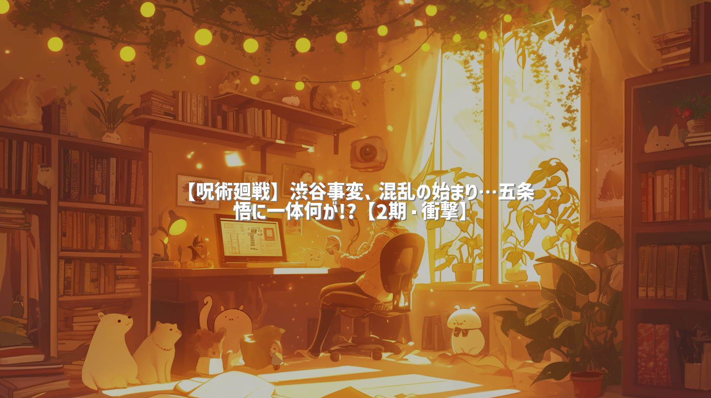 【呪術廻戦】渋谷事変、混乱の始まり…五条悟に一体何が!?【2期・衝撃】
