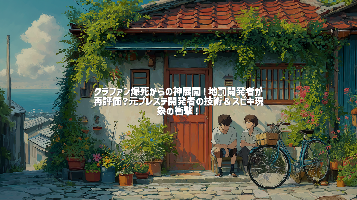クラファン爆死からの神展開！地罰開発者が再評価？元プレステ開発者の技術＆スピキ現象の衝撃！