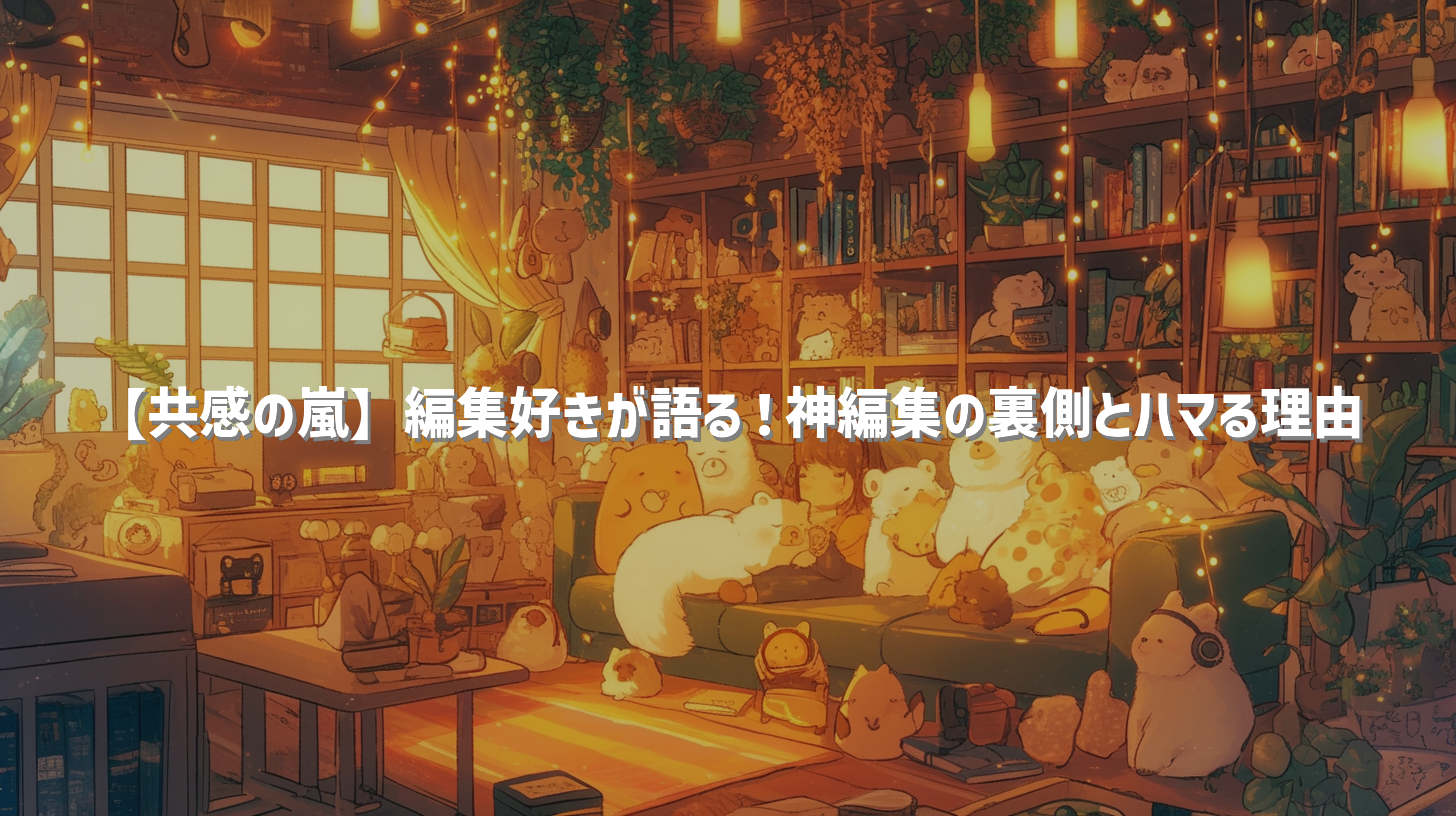 【共感の嵐】編集好きが語る！神編集の裏側とハマる理由