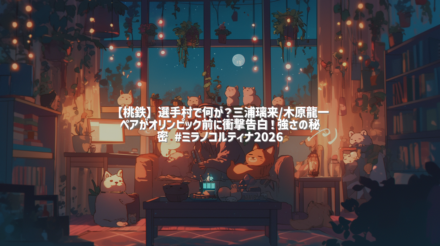 【桃鉄】選手村で何が？三浦璃来/木原龍一ペアがオリンピック前に衝撃告白！強さの秘密 #ミラノコルティナ2026