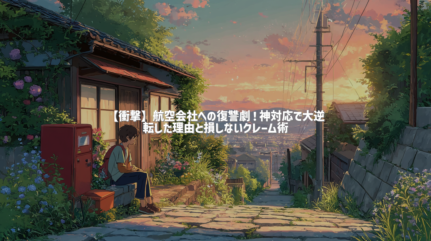【衝撃】航空会社への復讐劇！神対応で大逆転した理由と損しないクレーム術