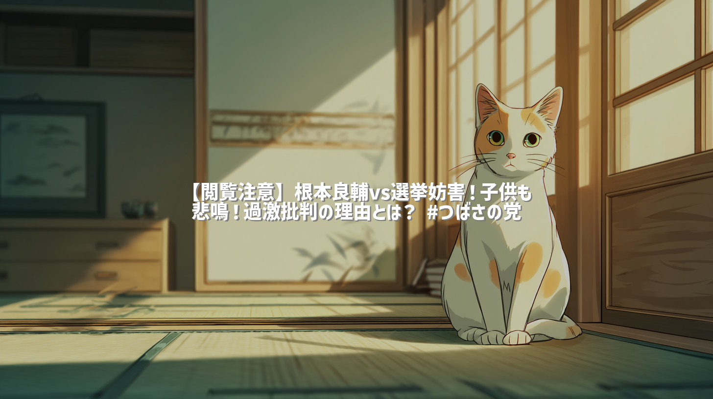 【閲覧注意】根本良輔vs選挙妨害！子供も悲鳴！過激批判の理由とは？ #つばさの党