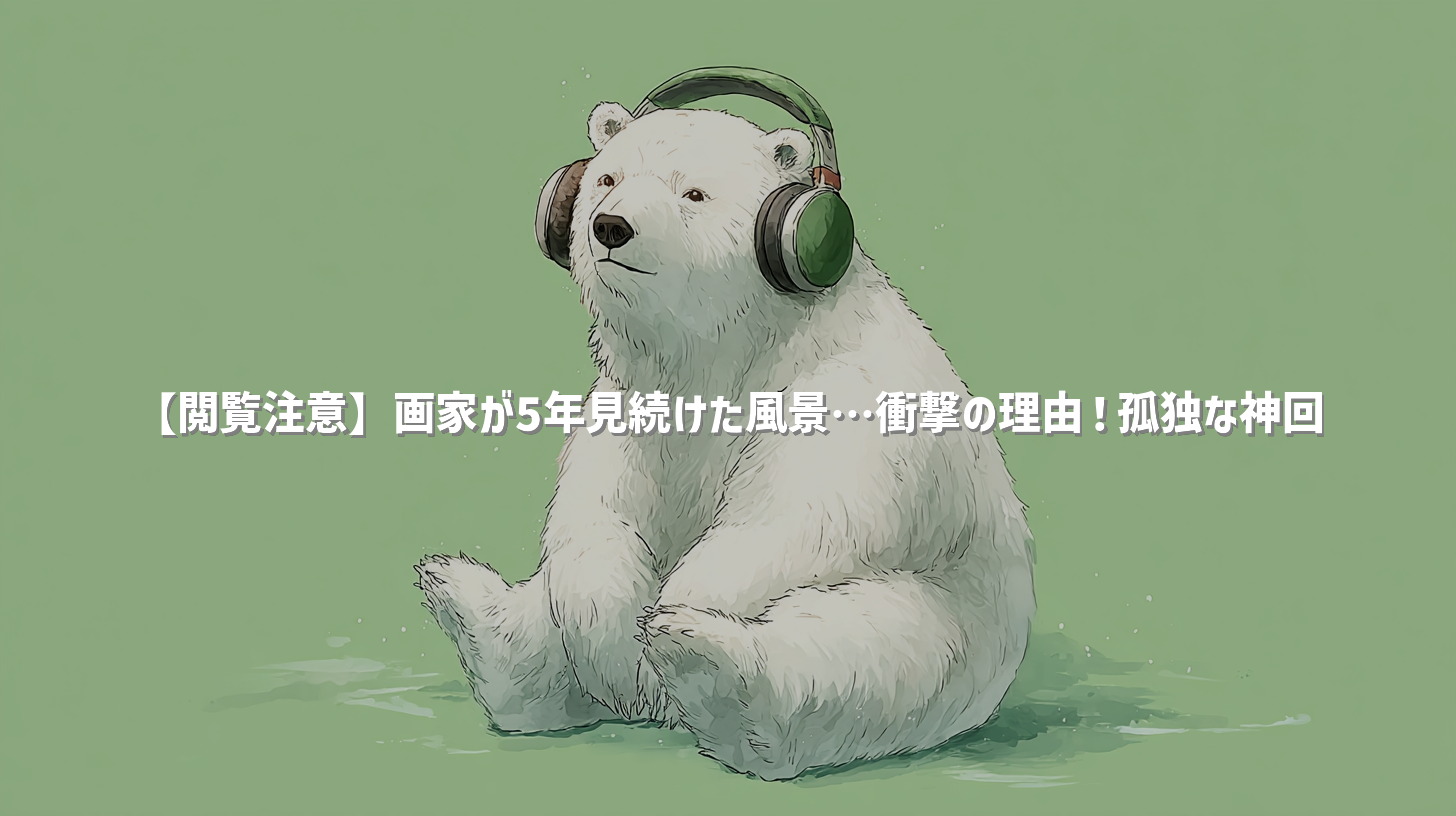 【閲覧注意】画家が5年見続けた風景…衝撃の理由！孤独な神回