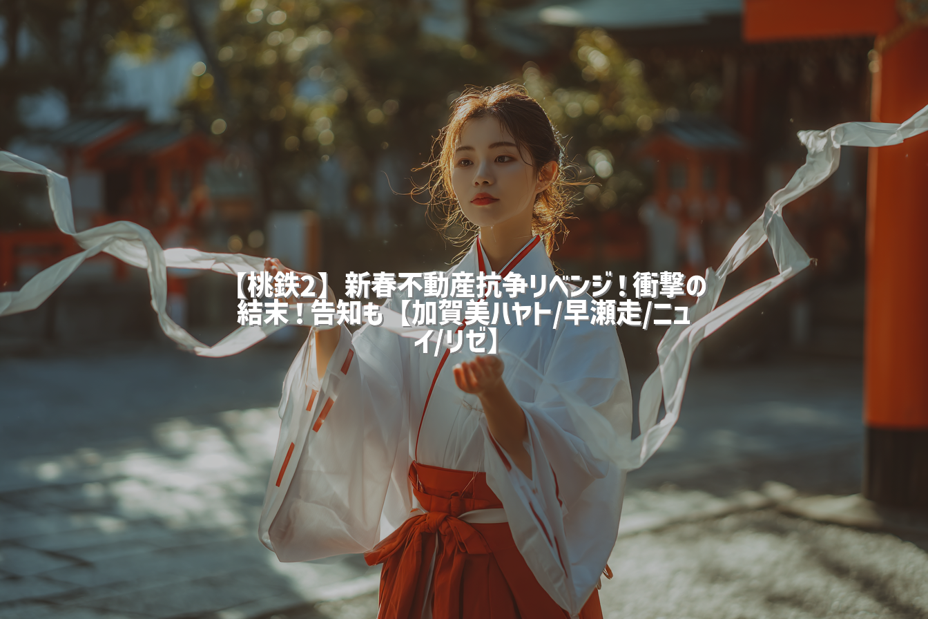 【桃鉄2】新春不動産抗争リベンジ！衝撃の結末！告知も【加賀美ハヤト/早瀬走/ニュイ/リゼ】