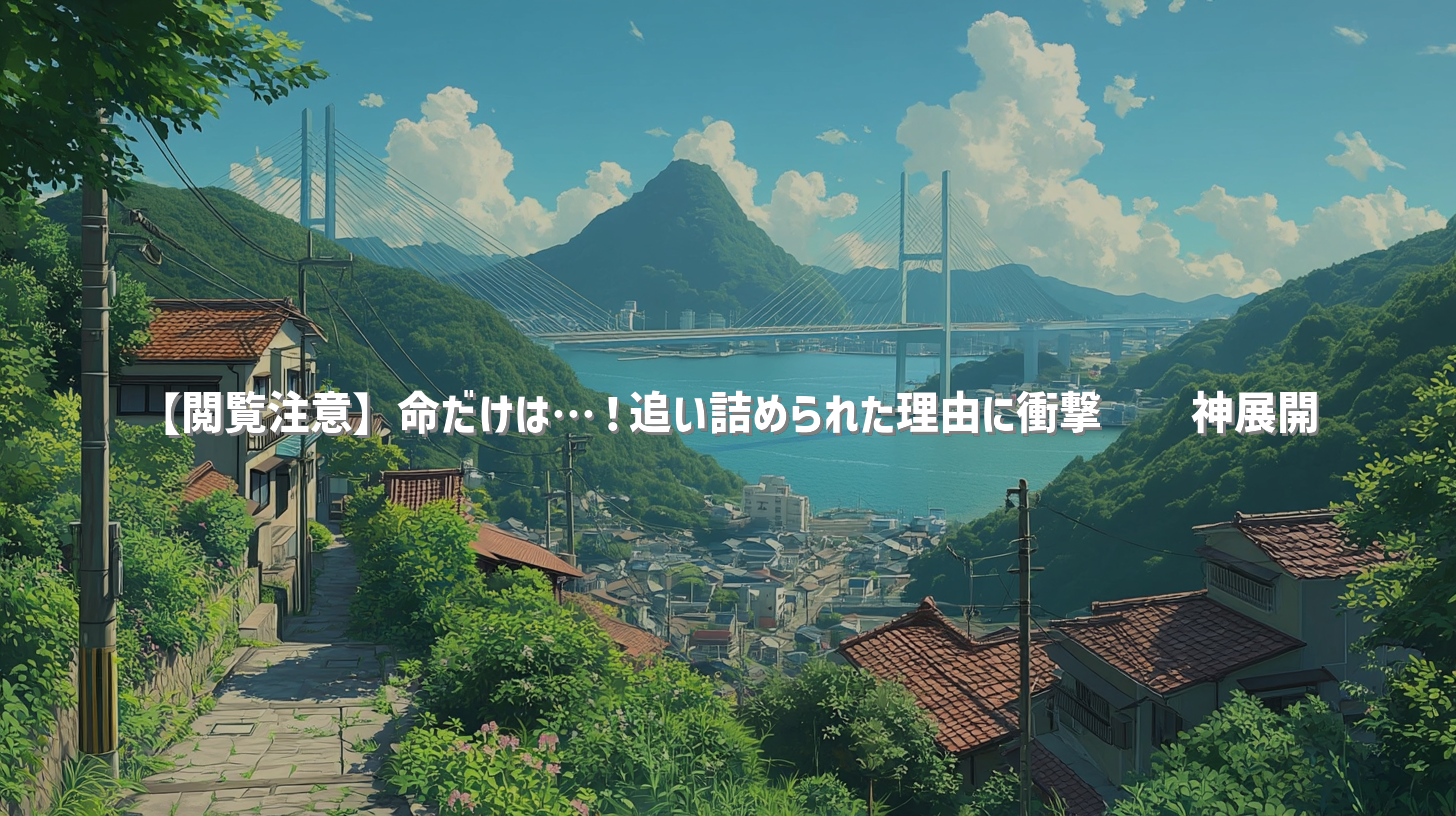 【閲覧注意】命だけは…！追い詰められた理由に衝撃😱💀神展開
