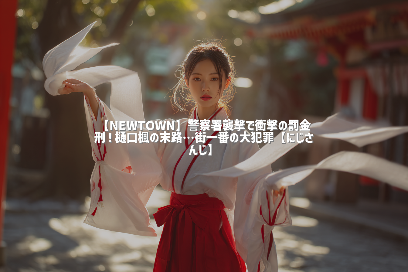 【NEWTOWN】警察署襲撃で衝撃の罰金刑！樋口楓の末路…街一番の大犯罪【にじさんじ】