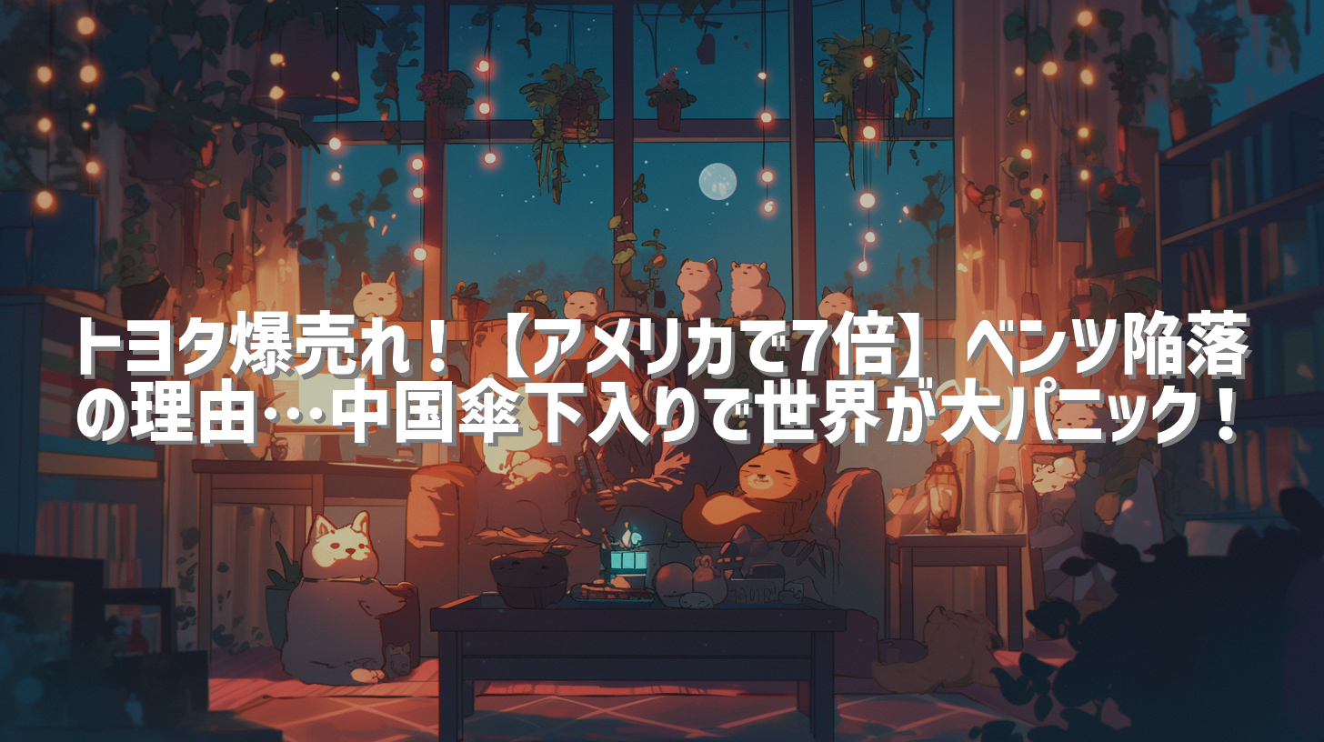 トヨタ爆売れ！【アメリカで7倍】ベンツ陥落の理由…中国傘下入りで世界が大パニック！