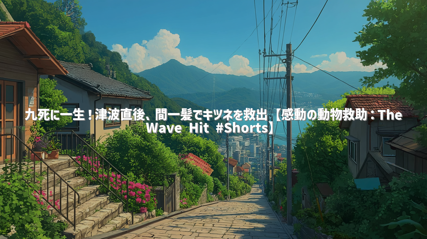 九死に一生！津波直後、間一髪でキツネを救出【感動の動物救助：The Wave Hit #Shorts】