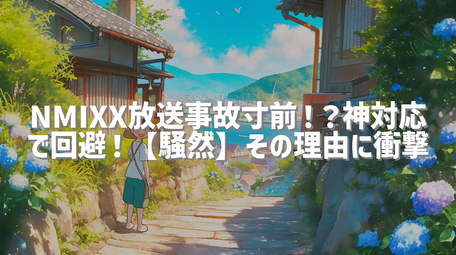 NMIXX放送事故寸前！？神対応で回避！【騒然】その理由に衝撃