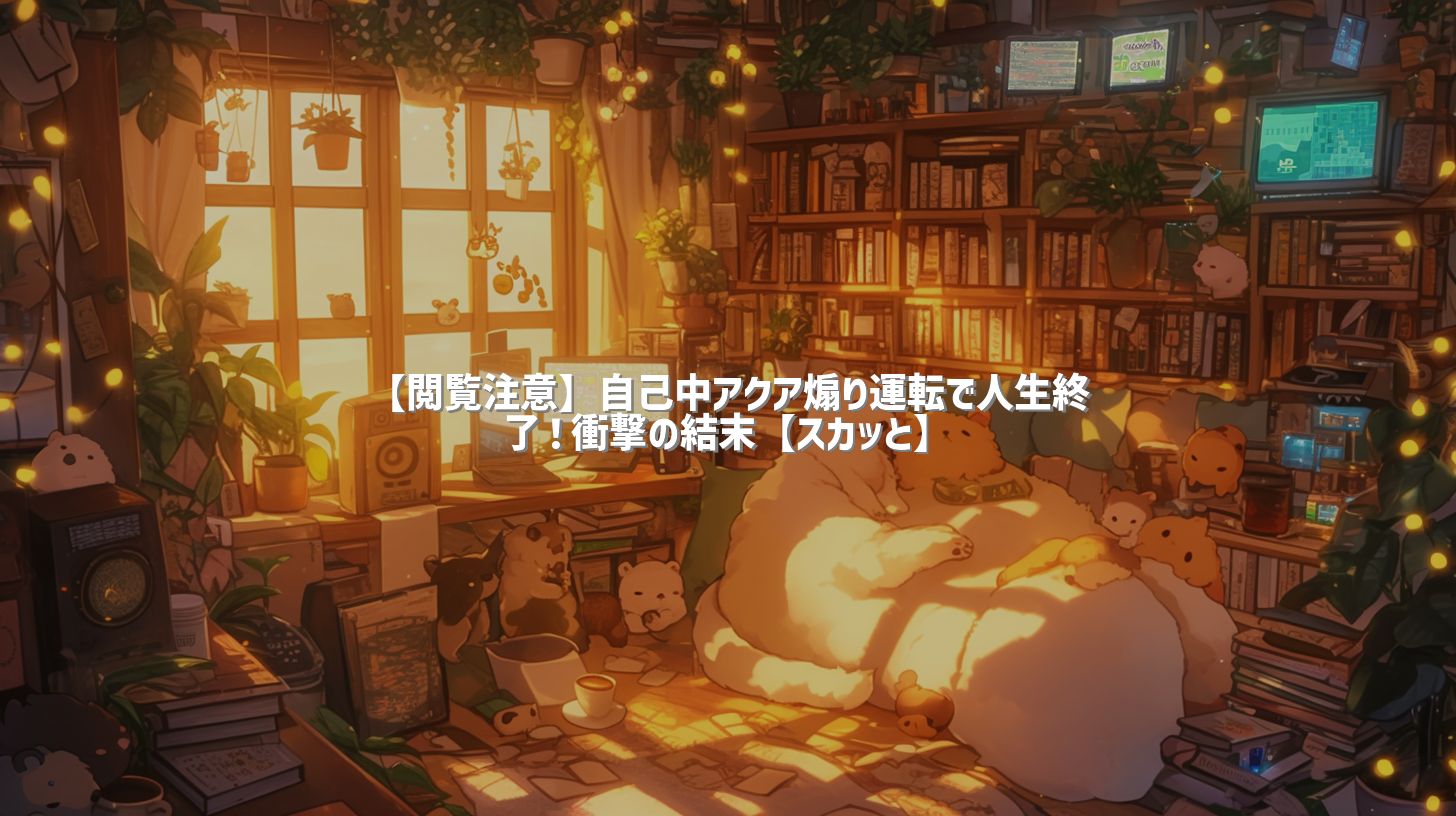 【閲覧注意】自己中アクア煽り運転で人生終了！衝撃の結末【スカッと】