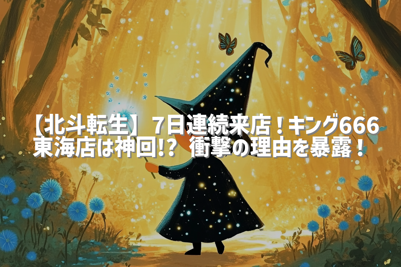 【北斗転生】7日連続来店！キング666東海店は神回!? 衝撃の理由を暴露！