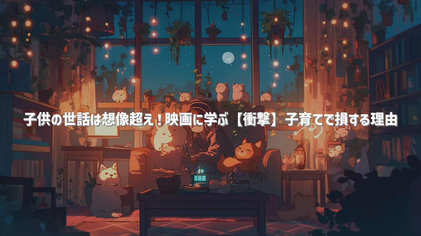 子供の世話は想像超え！映画に学ぶ【衝撃】子育てで損する理由