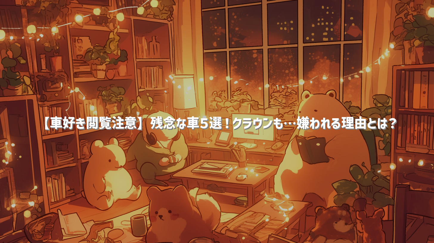 【車好き閲覧注意】残念な車５選！クラウンも…嫌われる理由とは？