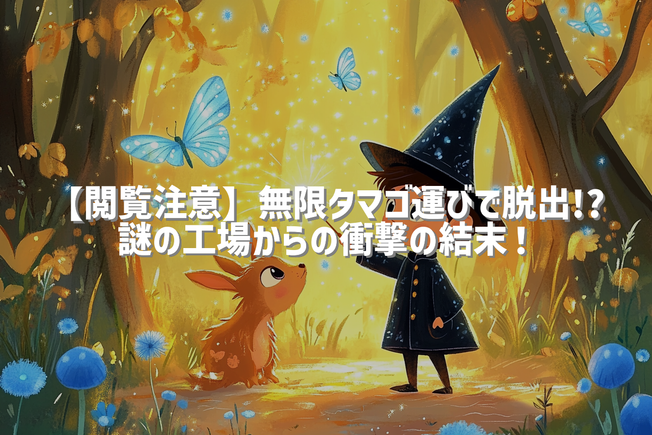 【閲覧注意】無限タマゴ運びで脱出!? 謎の工場からの衝撃の結末！