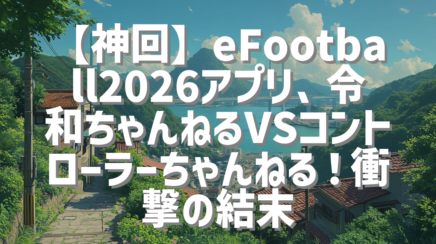 【神回】eFootball2026アプリ、令和ちゃんねるVSコントローラーちゃんねる！衝撃の結末