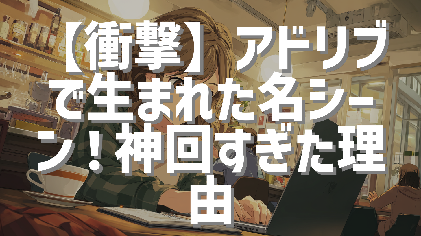 【衝撃】アドリブで生まれた名シーン！神回すぎた理由