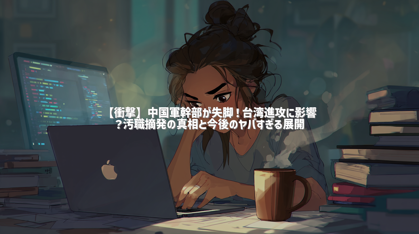 【衝撃】中国軍幹部が失脚！台湾進攻に影響？汚職摘発の真相と今後のヤバすぎる展開