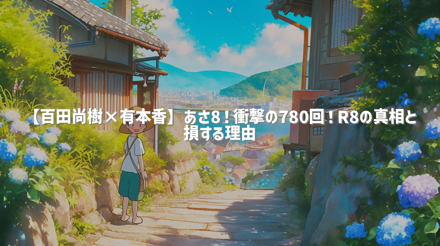 【百田尚樹×有本香】あさ8！衝撃の780回！R8の真相と損する理由
