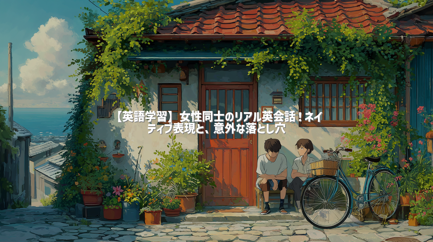 【英語学習】女性同士のリアル英会話！ネイティブ表現と、意外な落とし穴