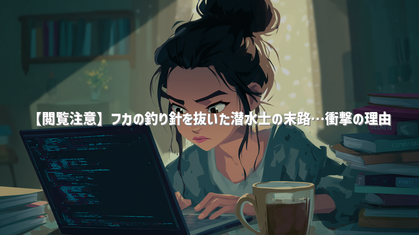 【閲覧注意】フカの釣り針を抜いた潜水士の末路…衝撃の理由