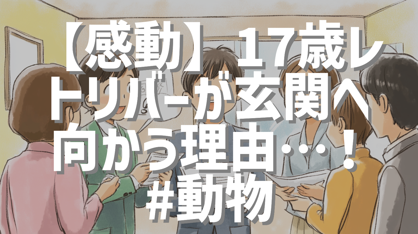 【感動】17歳レトリバーが玄関へ向かう理由…！ #動物