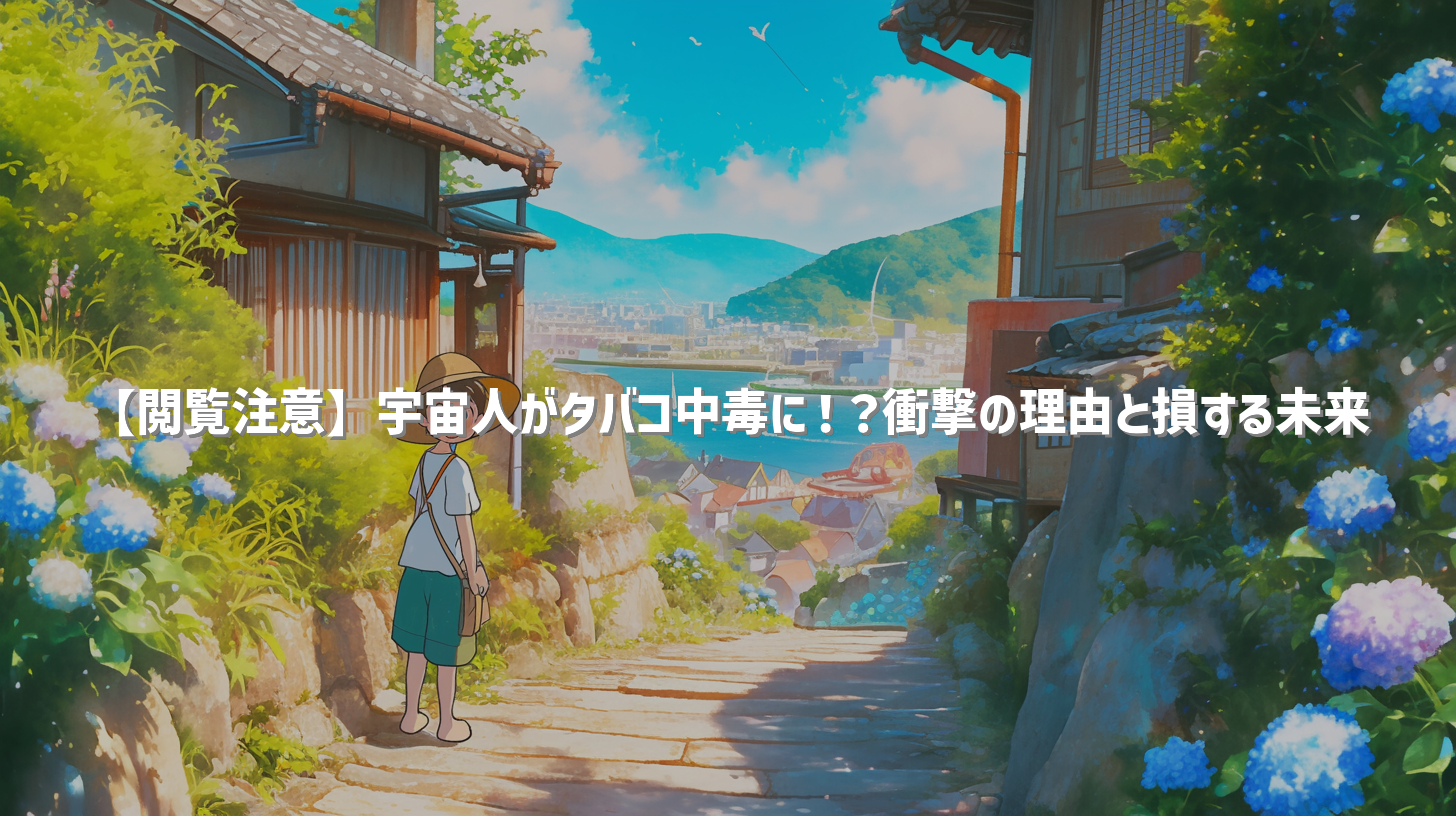 【閲覧注意】宇宙人がタバコ中毒に！？衝撃の理由と損する未来
