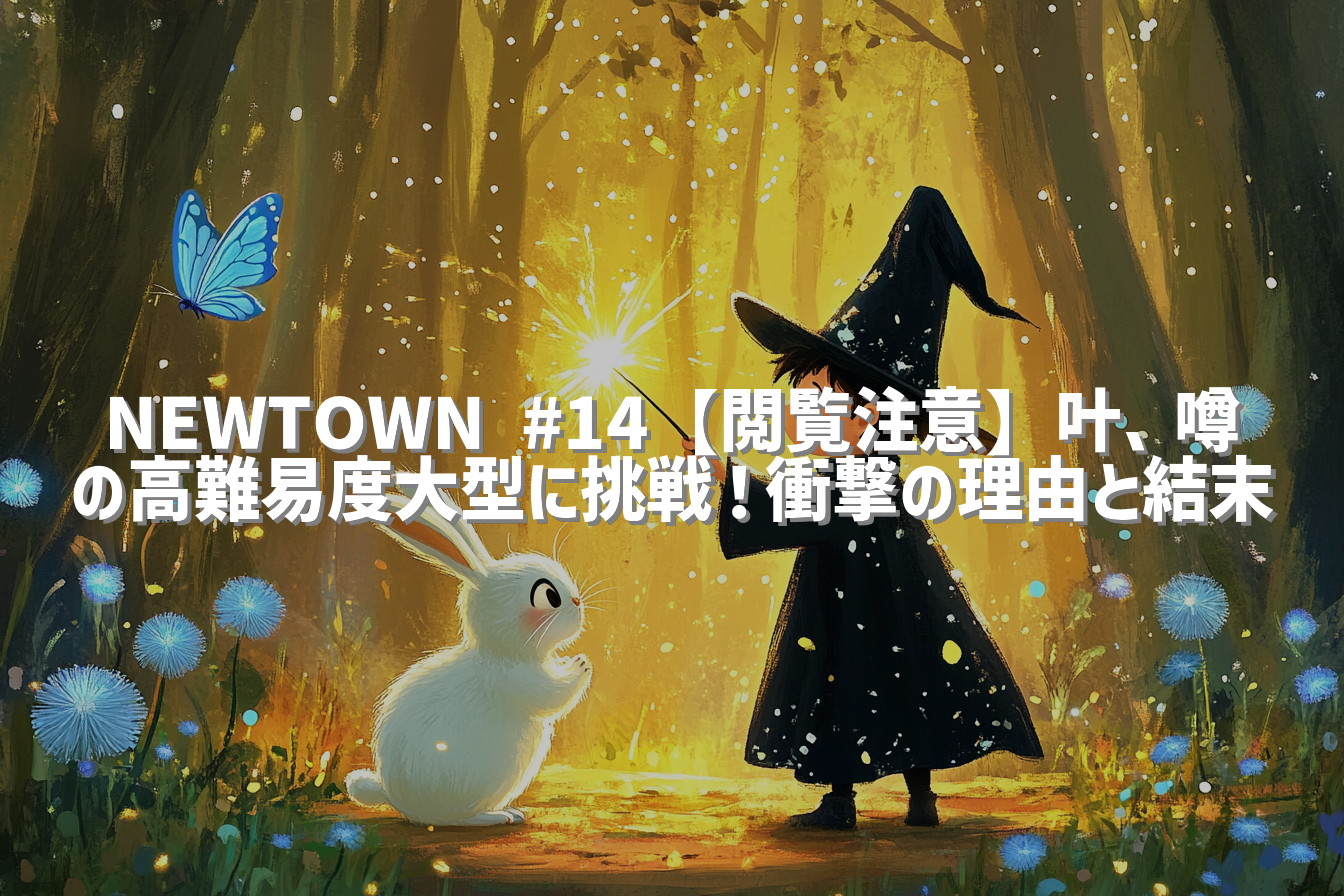 NEWTOWN #14【閲覧注意】叶、噂の高難易度大型に挑戦！衝撃の理由と結末