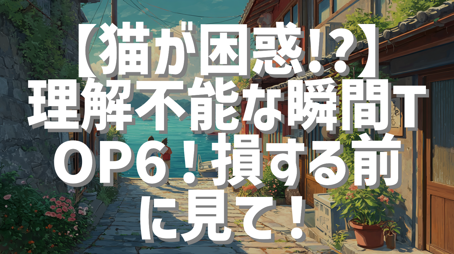【猫が困惑!?】理解不能な瞬間TOP6！損する前に見て！