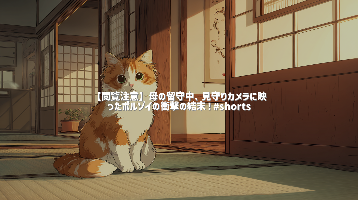 【閲覧注意】母の留守中、見守りカメラに映ったボルゾイの衝撃の結末！#shorts