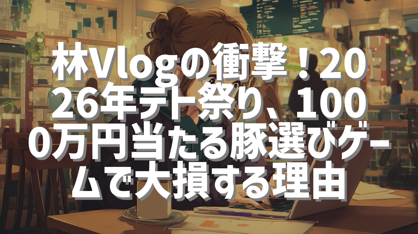 林Vlogの衝撃！2026年テト祭り、1000万円当たる豚選びゲームで大損する理由