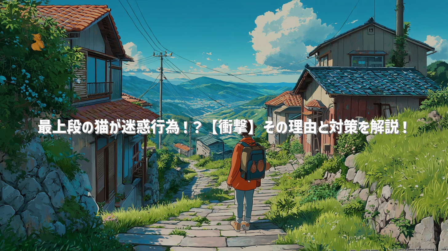 最上段の猫が迷惑行為！？【衝撃】その理由と対策を解説！