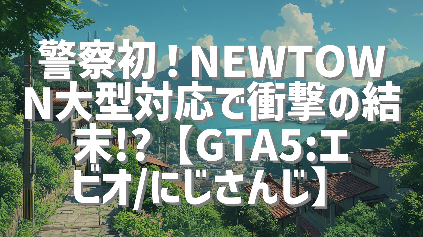 警察初！NEWTOWN大型対応で衝撃の結末!?【GTA5:エビオ/にじさんじ】