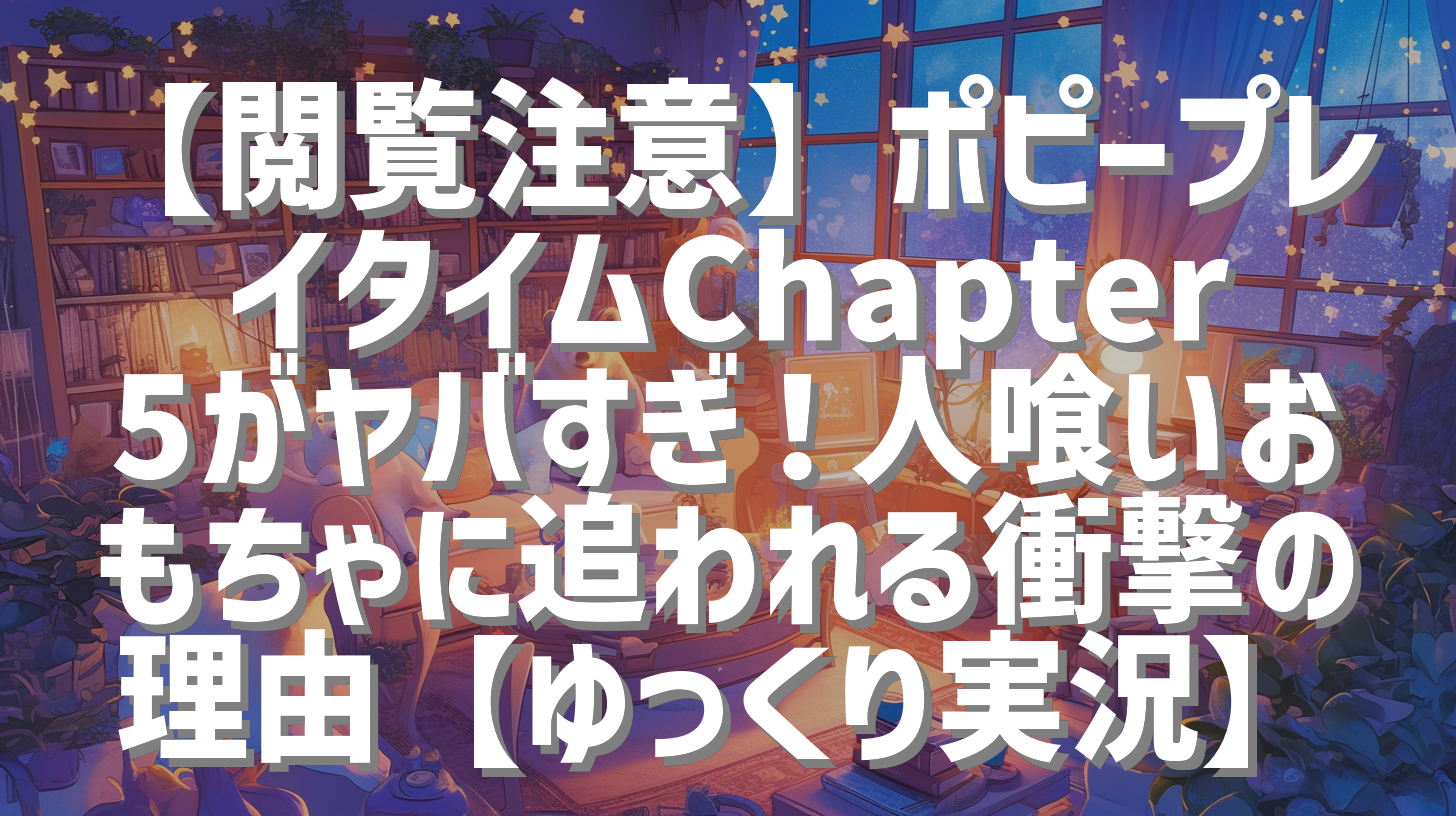【閲覧注意】ポピープレイタイムChapter5がヤバすぎ！人喰いおもちゃに追われる衝撃の理由【ゆっくり実況】