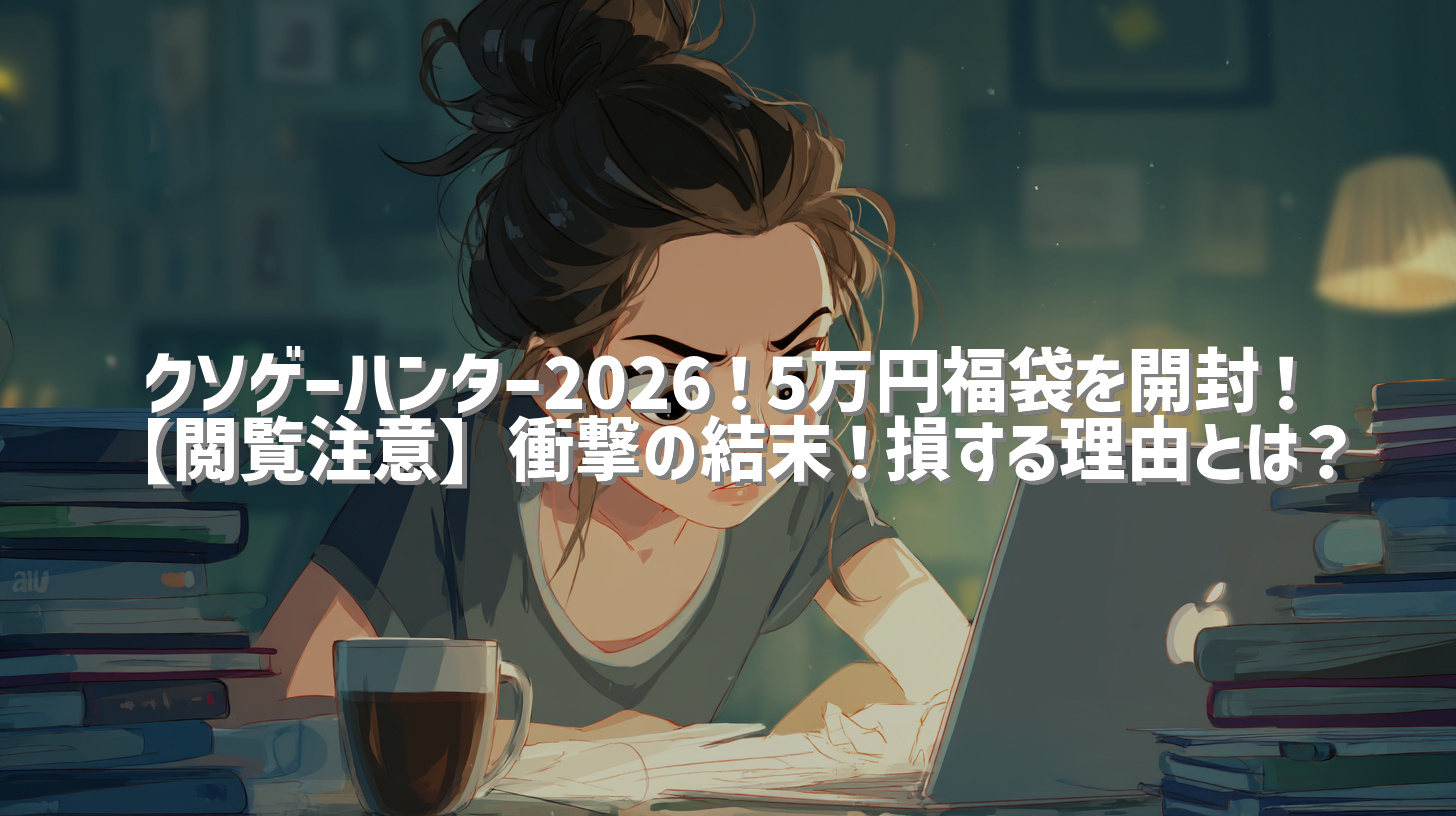 クソゲーハンター2026！5万円福袋を開封！【閲覧注意】衝撃の結末！損する理由とは？