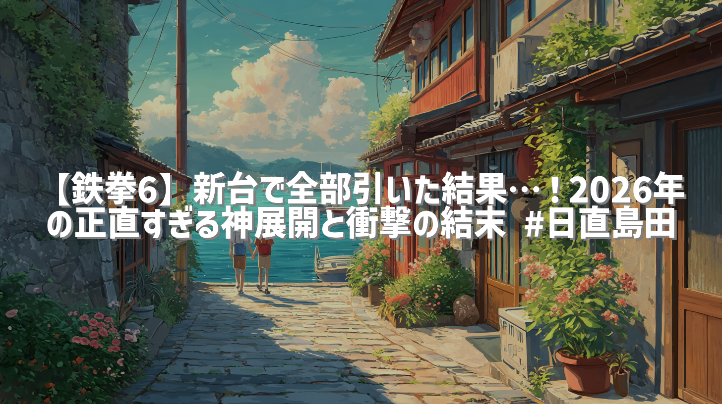 【鉄拳6】新台で全部引いた結果…！2026年の正直すぎる神展開と衝撃の結末 #日直島田