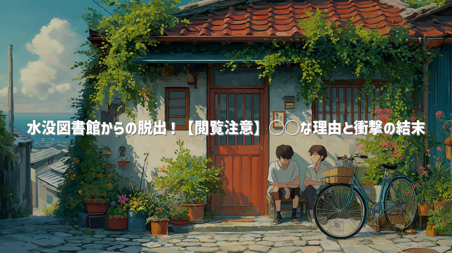 水没図書館からの脱出！【閲覧注意】◯◯な理由と衝撃の結末