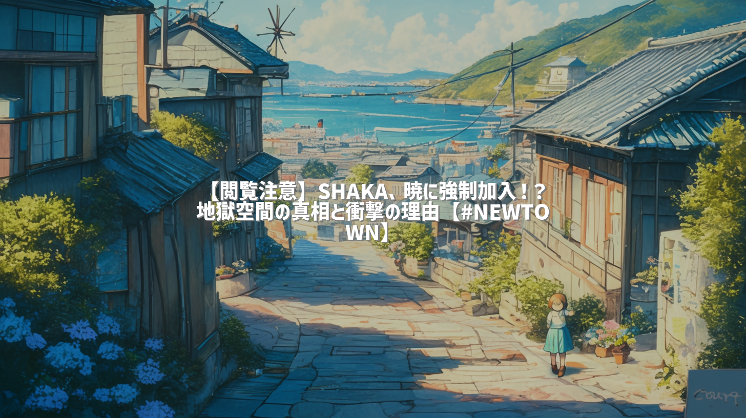 【閲覧注意】SHAKA、暁に強制加入！？地獄空間の真相と衝撃の理由【#NEWTOWN】