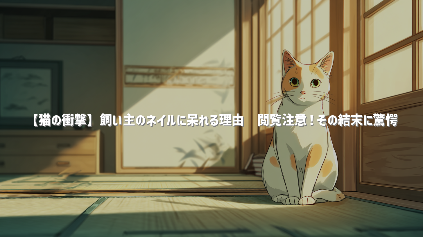 【猫の衝撃】飼い主のネイルに呆れる理由💅閲覧注意！その結末に驚愕