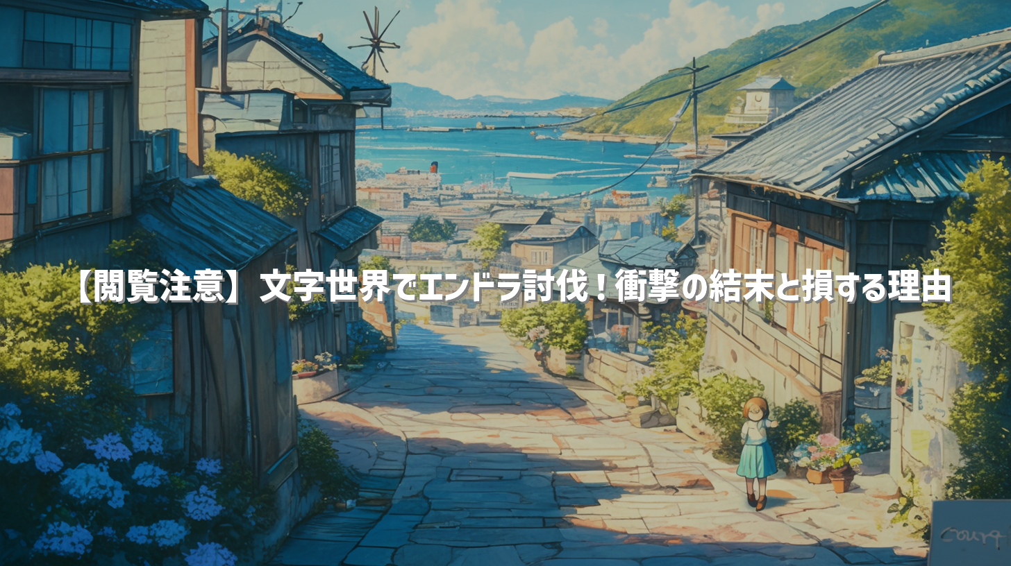 【閲覧注意】文字世界でエンドラ討伐！衝撃の結末と損する理由