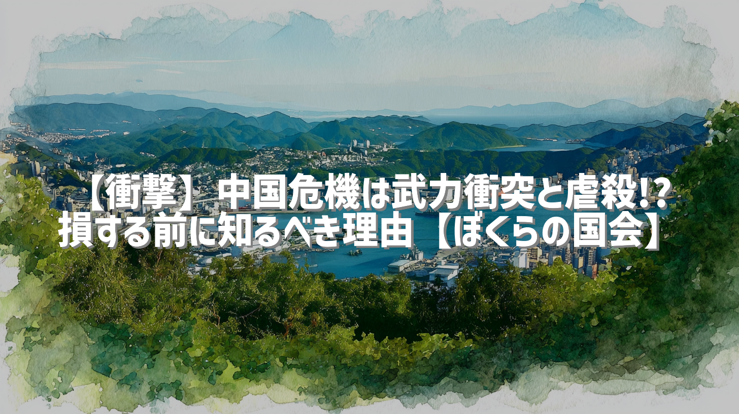 【衝撃】中国危機は武力衝突と虐殺!? 損する前に知るべき理由【ぼくらの国会】