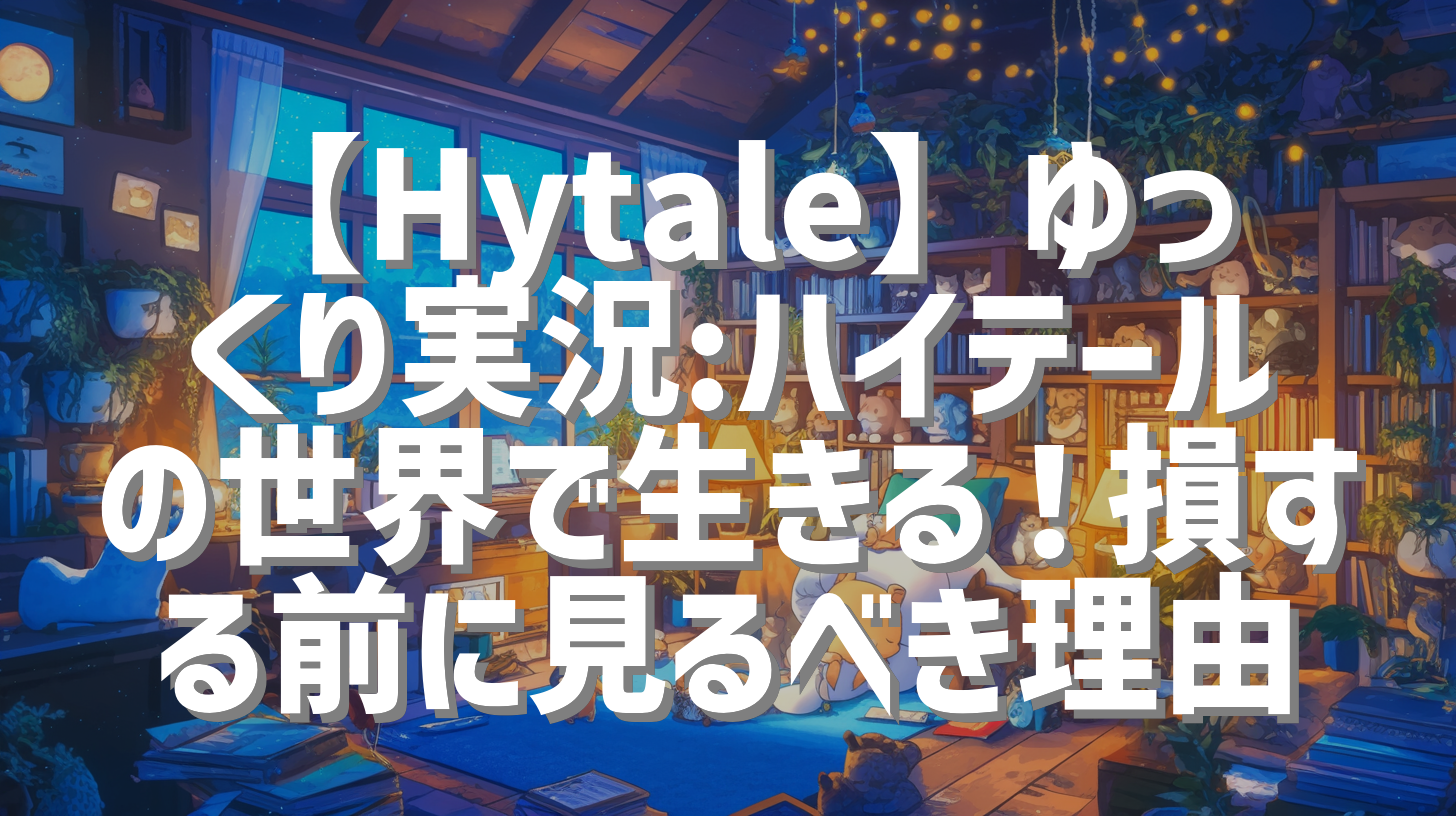 【Hytale】ゆっくり実況:ハイテールの世界で生きる！損する前に見るべき理由