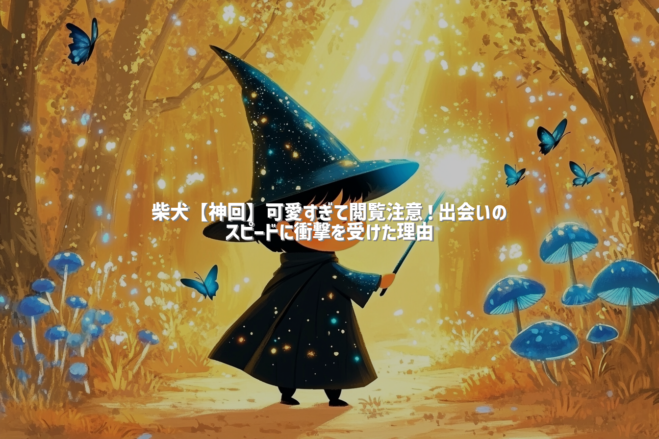 柴犬【神回】可愛すぎて閲覧注意！出会いのスピードに衝撃を受けた理由